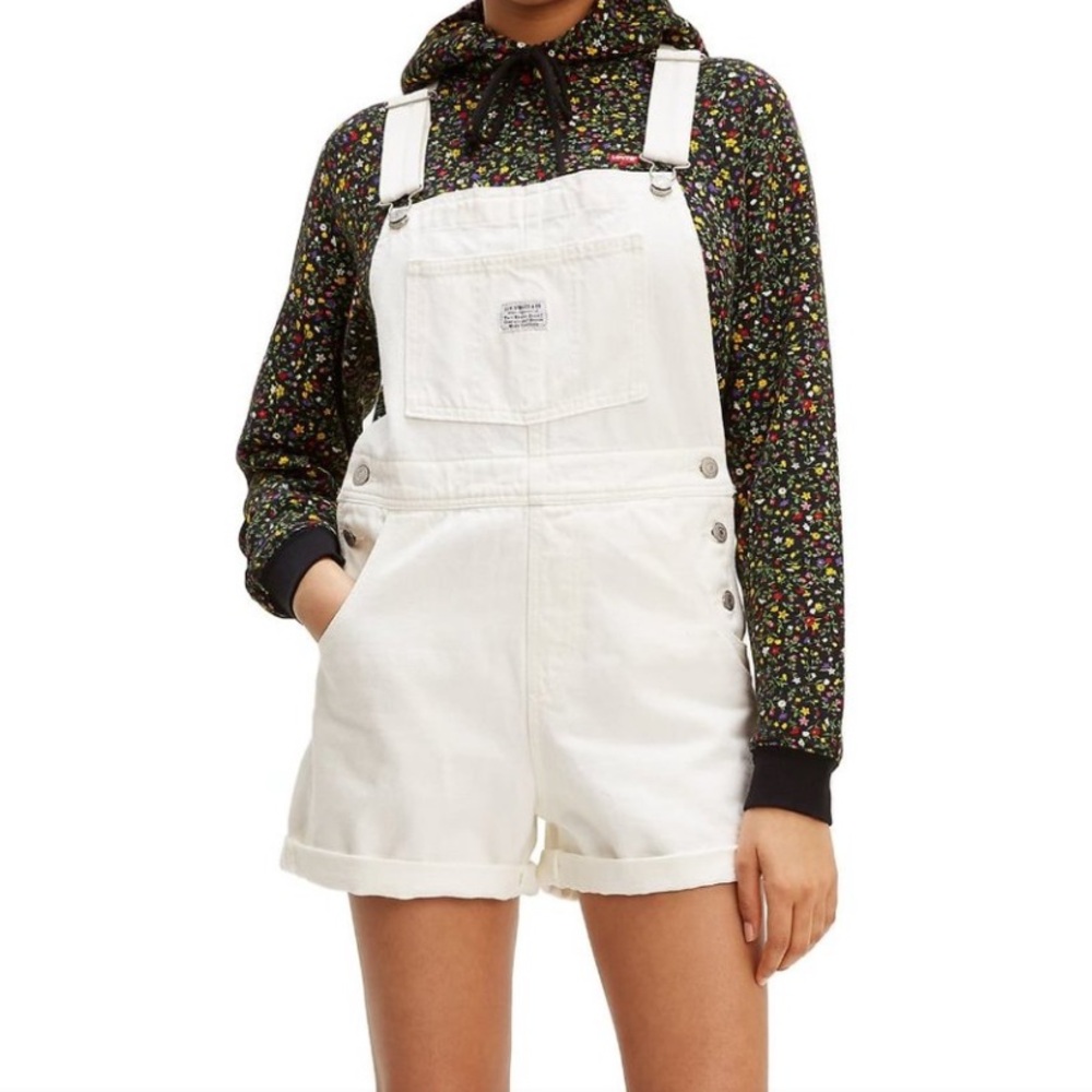 Levi's Vintage Short Overalls - White
